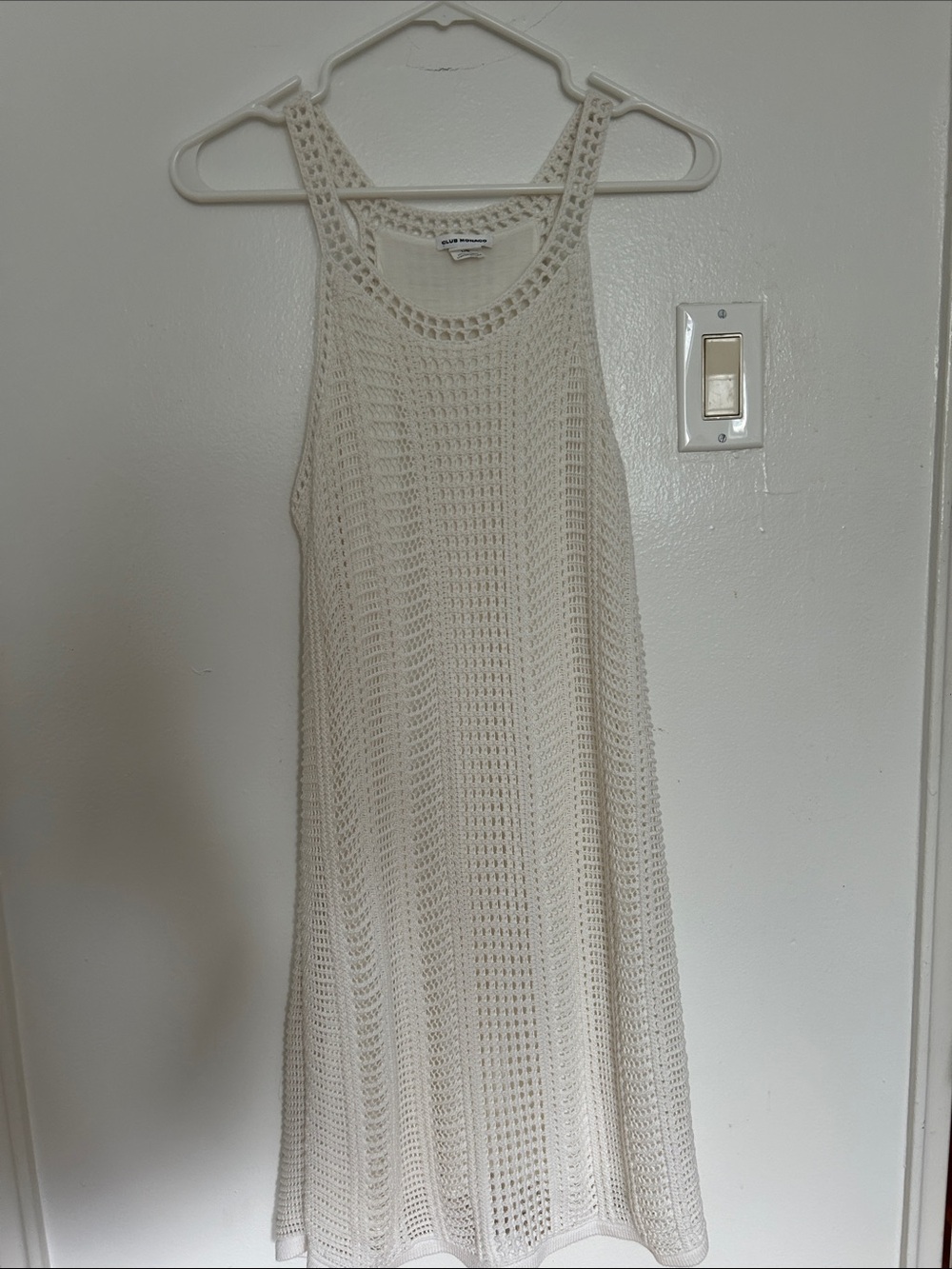 Club Monaco White/Cream Crochet  Cover-Up Dress